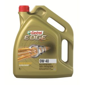 Castrol EDGE FST 0W-40 Properties Castrol EDGE is three times stronger against viscosity breakdown than the leading synthetic and leading conventional oils. The unique titanium technology physically changes the way oil behaves under extreme pressures doubling its film strength, preventing oil from breaking down and reducing friction to maximize engine performance. Castrol EDGE with Fluid Titanium has twice the film strength of our previous formula based on the HFRR friction test. Tested in 5W-30 versus all major conventional brands, Mobil1 and Mobil1 Extended Performance in the ASTM D6278 test. Castrol EDGE is available in the following grades: 0W-20, 5W-20, 5W-30, 5W-30 A3/B4, 5W-30 C3, 5W-40, 5W-40 Turbo Diesel, 5W-50, 10W-30, 10W-40 and 10W-60