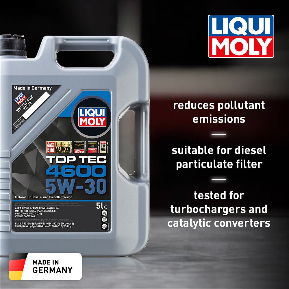 Liqui Moly 2315 Top Tec 4600 5W-30 Engine Oil ACEA C2/C3 – 1 Litre - Image 3