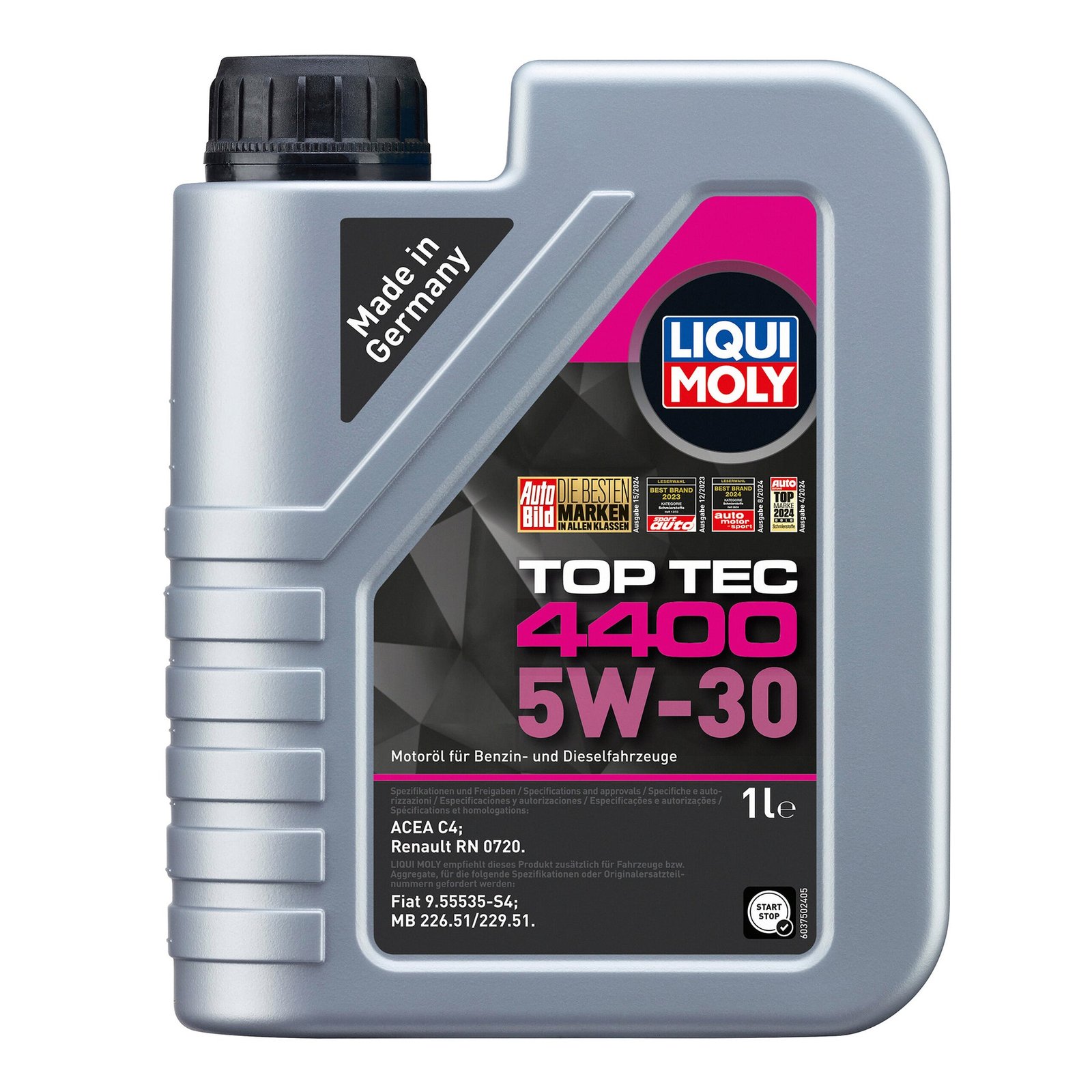 Liqui Moly 2319 Top Tec 4400 5W-30 Engine Oil Renault RN 0720 – 1 Litre
