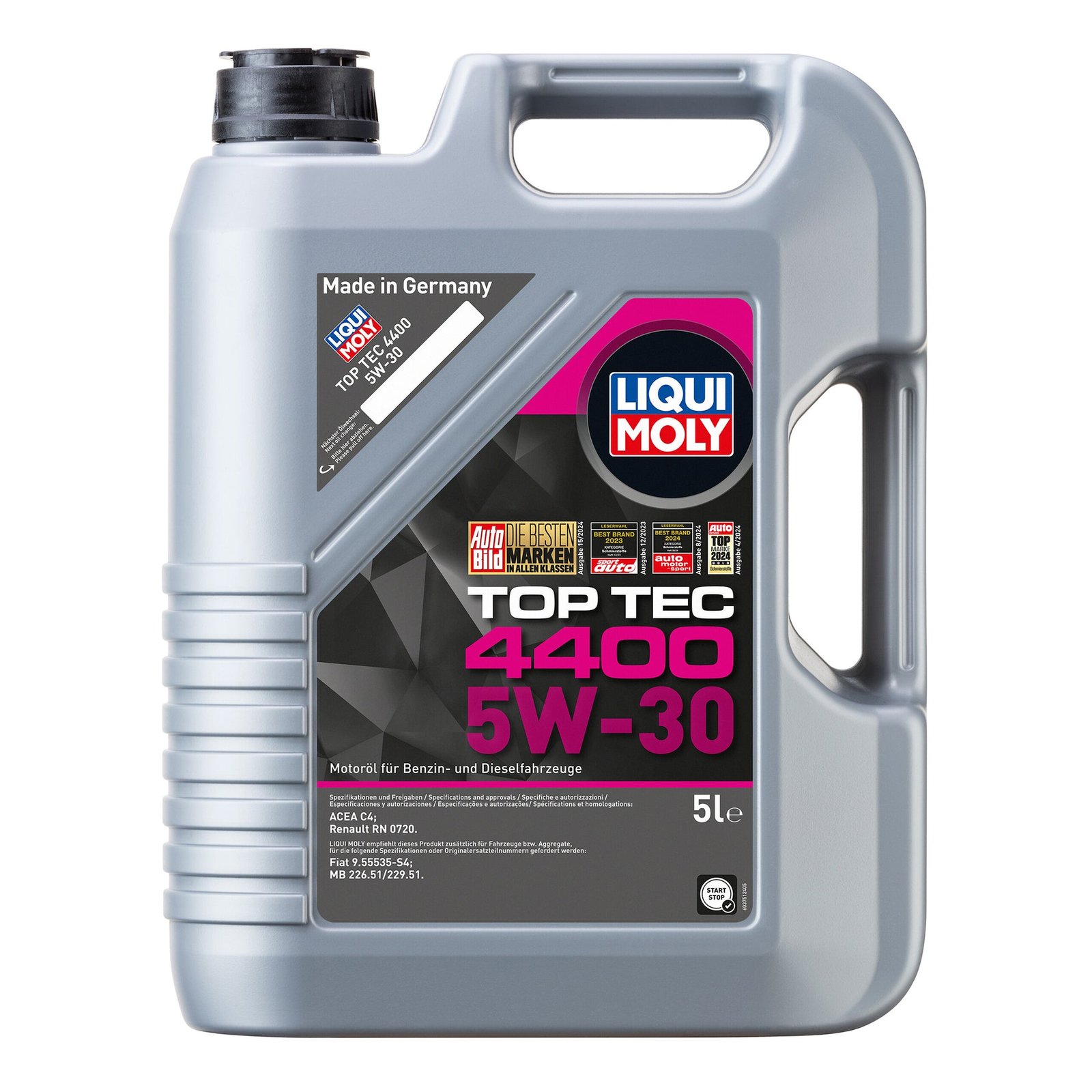 Liqui Moly 2322 Top Tec 4400 5W-30 Engine Oil For Renault – 5 Litres