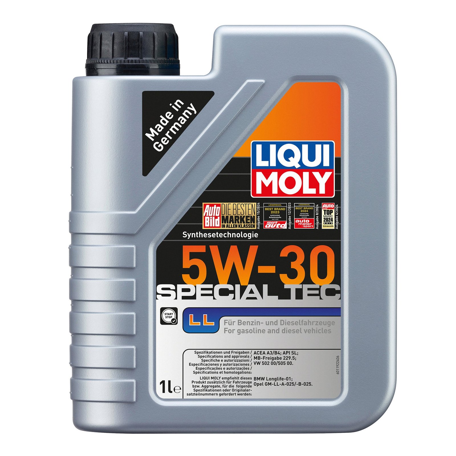Liqui Moly 2447 Special Tec LL 5W-30 Engine Oil for Vauxhall/Opel – 1 Litre