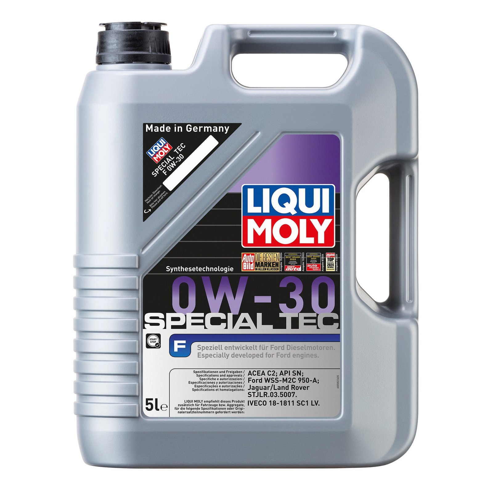 Liqui Moly 8903 Special Tec F 0W-30 Engine Oil Developed for Ford 2014 on – 5 Litres