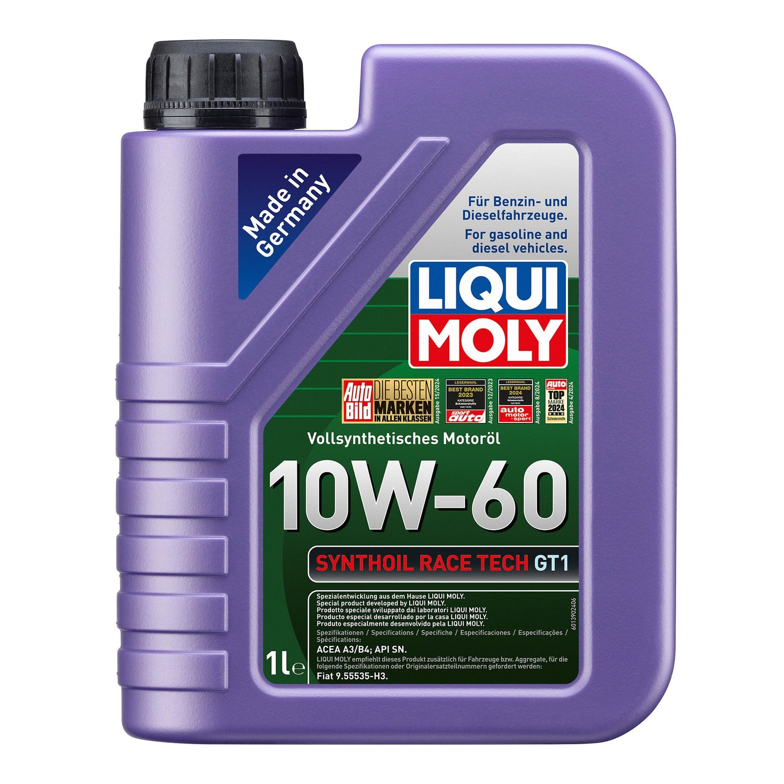 Liqui Moly 8908 Synthoil Race Tech GT1 10W-60 Engine Oil – 1 Litre