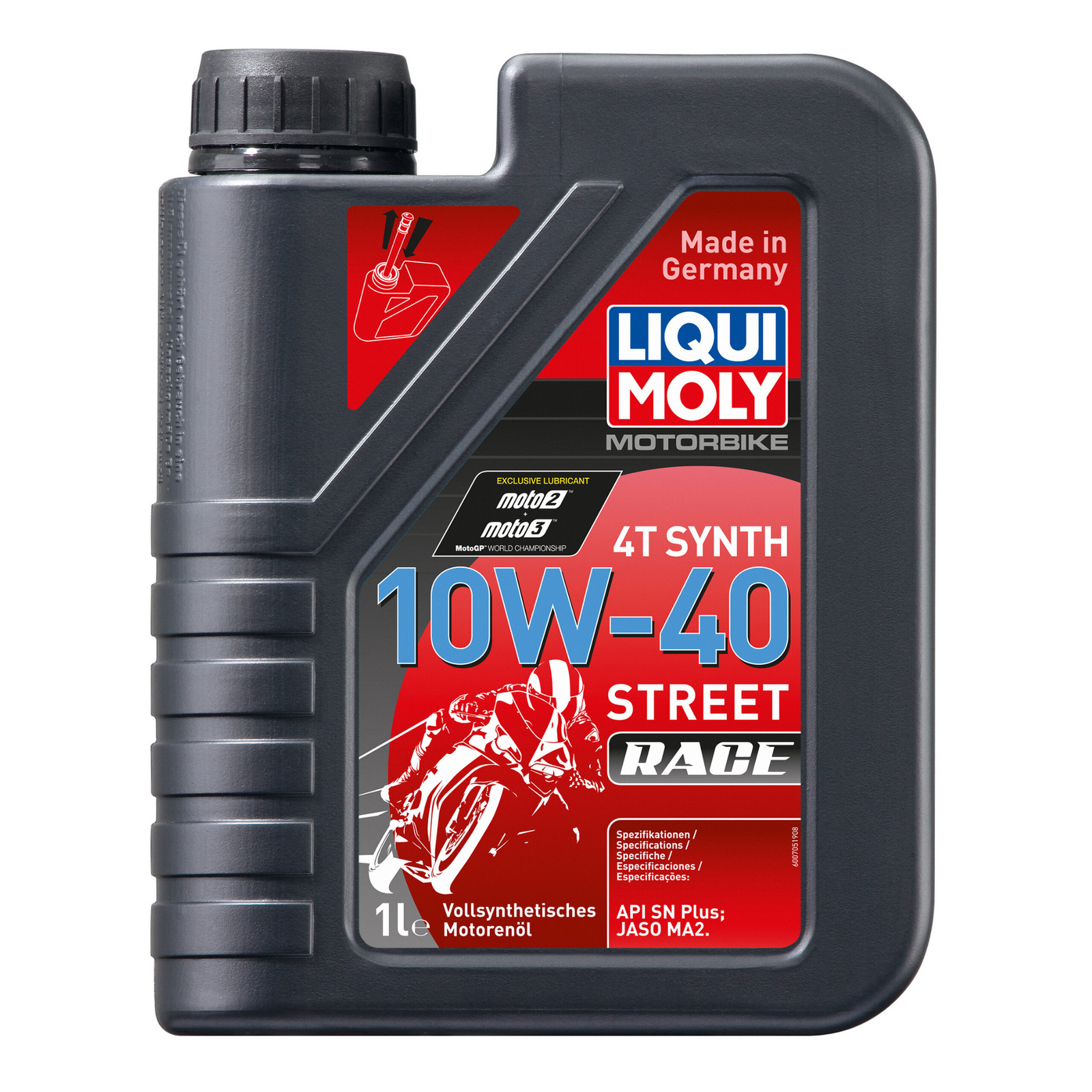 Liqui Moly 20753 Motorbike 4T Synth 10W-40 Street Race – 1 Litre