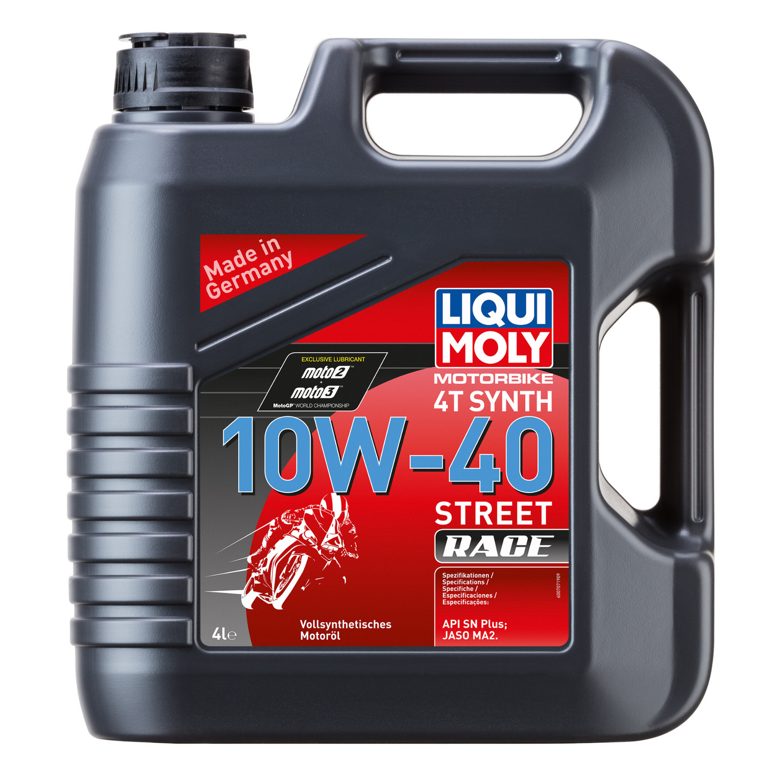 Liqui Moly 20754 Motorbike 4T Synth 10W-40 Street Race – 4 Litres