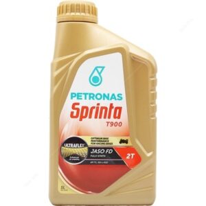 PETRONAS Sprinta T900 Fully Synthetic 2 Stroke Motorcycle Engine Oil 1L