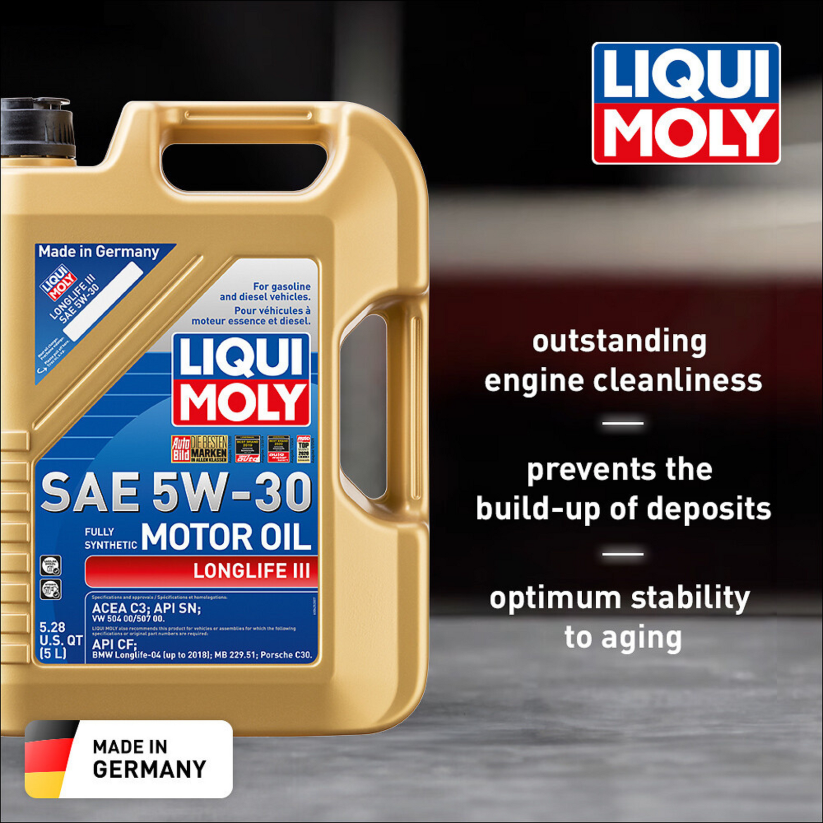 Liqui Moly 20820 Longlife III 5W-30 Engine Oil – 1 Litre - Image 2